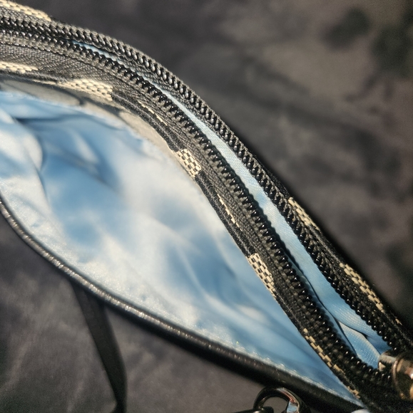 Black and Gray Coach Wristlet - Picture 4 of 5